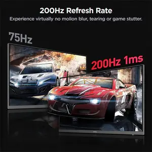KOORUI G2722P 27-Inch QHD IPS Gaming Monitor, 2560×1440 Resolution, 200Hz Refresh Rate, IPS Panel Technology, High-Speed Gaming Display, Smooth Competitive Gaming Visual Performance