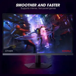 KOORUI GN06 27-Inch Fast IPS Gaming Monitor, Full HD 1920×1080 Resolution, 180Hz Refresh Rate, 1ms GTG Response Time, Adaptive Sync, 100% sRGB Color Gamut