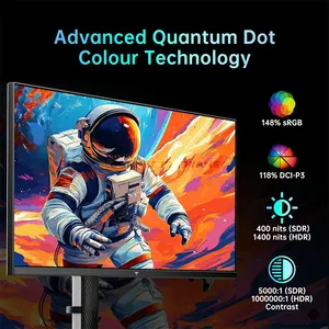 KTC M27T6 27-Inch 2K WQHD Mini LED Gaming Monitor, 2560×1440 Resolution, 180Hz Refresh Rate, HDR1400, 1152 Local Dimming Zones, HVA Panel, Quantum Dot, Adaptive Sync, 96% DCI-P3, HDMI 2.0 & DisplayPort 1.4