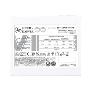 Super Flower LEADEX VIII Platinum PRO 1000W Power Supply White, 80 PLUS Platinum Certified Efficiency, ATX 3.1 and PCIe 5.1 Ready, Fully Modular Cable Design, High-Performance Gaming and Creator PSU