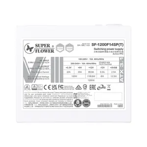 Super Flower LEADEX VIII Platinum PRO 1200W Power Supply White, 80 PLUS Platinum Certified Efficiency, ATX 3.1 and PCIe 5.1 Ready, Fully Modular Cable Design, High-Performance Gaming and Workstation PSU