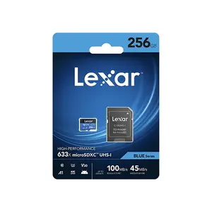 Lexar High-Performance 633x microSDHC/microSDXC UHS-I Memory Card BLUE Series, Up to 100MB/s Read Speed, Class 10 UHS-I Storage Card with SD Adapter