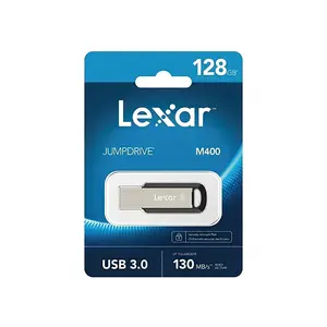 Lexar JumpDrive M400 USB 3.2 Gen 1 Flash Drive, Up to 150MB/s Read Speed, Metal Design, USB-A Portable Storage Drive, 256-Bit AES Encryption