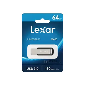 Lexar JumpDrive M400 USB 3.2 Gen 1 Flash Drive, Up to 150MB/s Read Speed, Metal Design, USB-A Portable Storage Drive, 256-Bit AES Encryption