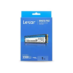 Lexar NM610 PRO M.2 2280 PCIe Gen 3x4 NVMe SSD 1TB Internal Solid State Drive, Up to 3300MB/s Read & 2600MB/s Write Speed, NVMe 1.4, 3D NAND High-Speed Storage Upgrade