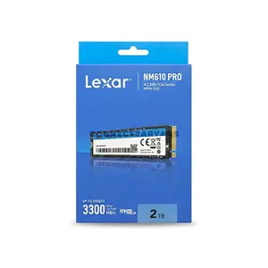 Lexar NM610 PRO M.2 2280 PCIe Gen 3x4 NVMe SSD 2TB Internal Solid State Drive, Up to 3300MB/s Read & 2600MB/s Write Speed, NVMe 1.4, 3D NAND High-Speed Storage Upgrade