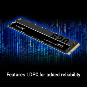 Lexar NM620 1TB NVMe M.2 Internal SSD, PCIe Gen3x4 NVMe, Up to 3500MB/s Read & 3000MB/s Write, 3D TLC NAND, HMB 3.0 + SLC Cache, M.2 2280, LNM620X001T-RNNNU