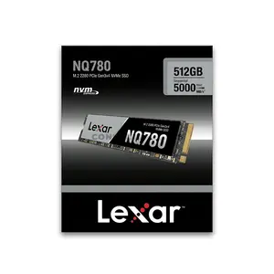 Lexar NQ780 M.2 2280 PCIe Gen 4x4 NVMe SSD 512GB Internal Solid State Drive, Up to 5000MB/s Read & 2500MB/s Write Speed, NVMe 2.0, 3D NAND High-Speed Storage Upgrade