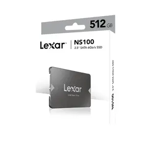 Lexar NS100 512GB 2.5 Inch SATA III Internal SSD, 6Gb/s High-Speed Interface, Up to 550MB/s Read Speed, 2.5-Inch Form Factor, Reliable Solid State Drive for Desktop and Laptop Upgrades