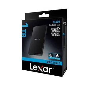 Lexar SL300 Portable SSD 1TB External Solid State Drive, Up to 1050MB/s Read Speed, USB 3.2 Gen 2 High-Speed Interface, Compact Portable Design, Reliable Storage Solution for Gaming and Professional Workflows