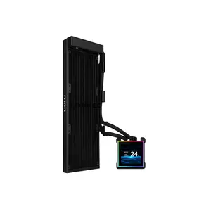 LIAN LI HydroShift II LCD-S 360 CL Wireless Black AIO Liquid CPU Cooler with 3.4-inch IPS LCD Display, UNI FAN CL Wireless, 360mm Radiator, Hidden Tube & Cable Design, L-Connect 3 Support, Intel LGA1851/LGA1700 & AMD AM5/AM4