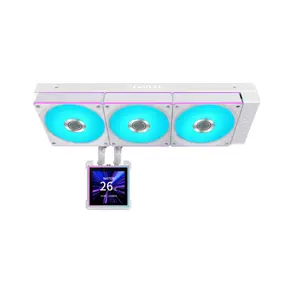 LIAN LI HydroShift II LCD-S 360 CL Wireless White AIO Liquid CPU Cooler with 3.4-inch IPS LCD Display, UNI FAN CL Wireless, 360mm Radiator, Hidden Tube & Cable Design, L-Connect 3 Support, Intel LGA1851/LGA1700 & AMD AM5/AM4