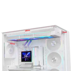 LIAN LI HydroShift II LCD-S 360 CL Wireless White AIO Liquid CPU Cooler with 3.4-inch IPS LCD Display, UNI FAN CL Wireless, 360mm Radiator, Hidden Tube & Cable Design, L-Connect 3 Support, Intel LGA1851/LGA1700 & AMD AM5/AM4