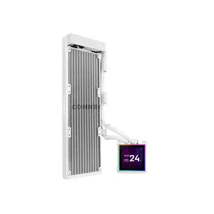 LIAN LI HydroShift II LCD-S 360 CL Wireless White AIO Liquid CPU Cooler with 3.4-inch IPS LCD Display, UNI FAN CL Wireless, 360mm Radiator, Hidden Tube & Cable Design, L-Connect 3 Support, Intel LGA1851/LGA1700 & AMD AM5/AM4