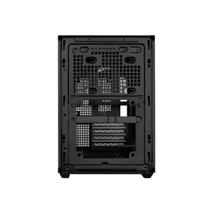 Lian Li B4-mATX Wood Black Compact 21.3L Micro-ATX PC Case, Real Walnut Wood Front Panel, M-ATX / Mini-ITX Support, Up to 358mm 4-Slot GPU, 360mm Radiator Support, 2x 120mm Slim Fans, Horizontal / Vertical Layout, B4X-WD