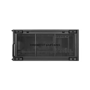 Lian Li B4-mATX Wood Black Compact 21.3L Micro-ATX PC Case, Real Walnut Wood Front Panel, M-ATX / Mini-ITX Support, Up to 358mm 4-Slot GPU, 360mm Radiator Support, 2x 120mm Slim Fans, Horizontal / Vertical Layout, B4X-WD