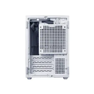Lian Li B4-mATX Wood White Compact 21.3L Micro-ATX PC Case, Real Walnut Wood Front Panel, M-ATX / Mini-ITX Support, Up to 358mm 4-Slot GPU, 360mm Radiator Support, 2x 120mm Slim Fans, Horizontal / Vertical Layout, B4W-WD