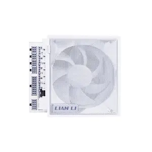 Lian Li Edge 1000W Power Supply White Edition, 80 PLUS Gold Certified Efficiency, Fully Modular Cable Design, Integrated USB Hub, High-Performance ATX PSU