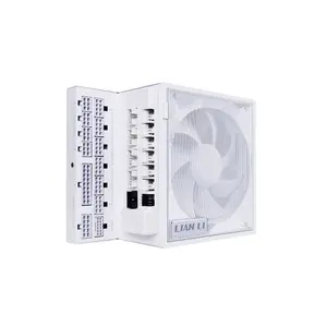 Lian Li Edge 850W Power Supply White Edition, 80 PLUS Gold Certified Efficiency, Fully Modular Cable Design, High-Performance ATX PSU for Gaming and Workstation Systems