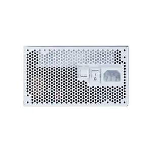 Lian Li EDGE Gold V2 1000W White Fully Modular L-Shaped Power Supply, ATX 3.1, 80 PLUS Gold + Cybenetics Gold + PPLP Gold, Dual-Color 12V-2×6 Connector, 120mm FDB Fan, Zero RPM Mode, EDGE Hub V2 Included, EG1000C