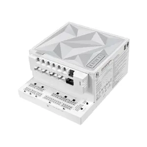 LIAN LI EDGE Platinum V2 1000W White Fully Modular ATX 3.1 Power Supply with EDGE Hub V2, Triple Platinum Certified, 12V-2×6, 120mm FDB Fan, Japanese Capacitors, Model EG1000P