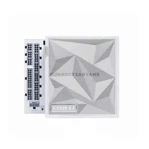 LIAN LI EDGE Platinum V2 1200W White Fully Modular ATX 3.1 Power Supply with EDGE Hub V2, Triple Platinum Certified, 12V-2×6, 120mm FDB Fan, Japanese Capacitors, Model EG1200P