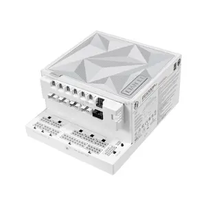LIAN LI EDGE Platinum V2 1200W White Fully Modular ATX 3.1 Power Supply with EDGE Hub V2, Triple Platinum Certified, 12V-2×6, 120mm FDB Fan, Japanese Capacitors, Model EG1200P