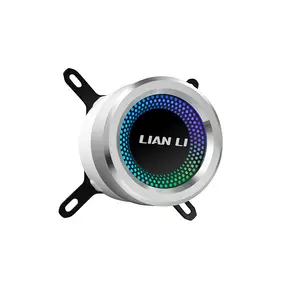Lian Li Galahad 240SLA ARGB All-In-One CPU Liquid Cooler White Edition, 240mm Radiator Design, Dual Fan AIO Cooling System, Addressable RGB Lighting, High-Performance Liquid Cooling Solution