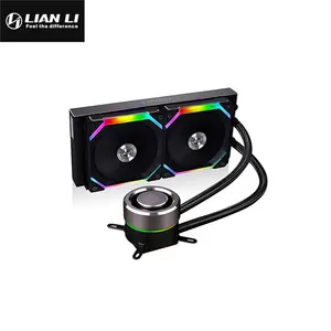 Lian Li Galahad 240S LB All-In-One Liquid Cooler Black Edition, 240mm Radiator Design, Dual Fan AIO CPU Cooling System, High-Performance Liquid Cooling Solution