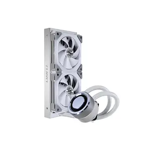 Lian Li Galahad 240S LB All-In-One Liquid Cooler White Edition, 240mm Radiator Design, Dual Fan AIO CPU Cooling System, High-Performance Liquid Cooling Solution