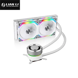 Lian Li Galahad 240S LB All-In-One Liquid Cooler White Edition, 240mm Radiator Design, Dual Fan AIO CPU Cooling System, High-Performance Liquid Cooling Solution