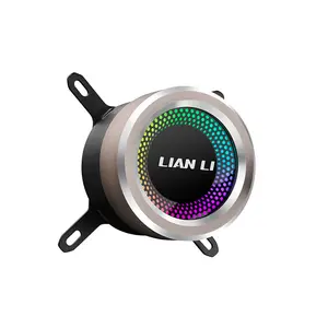 Lian Li Galahad 360 RGB Liquid CPU Cooler Black Edition, 360mm Radiator Design, Triple Fan AIO Cooling System, Addressable RGB Lighting, High-Performance Liquid Cooling Solution