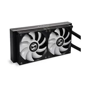 Lian Li GALAHAD AIO 240 Black 240mm ARGB Liquid CPU Cooler, 2× 120mm High Static Pressure Fans, 800–1900 RPM, 69.17 CFM Airflow, Aluminum Radiator, Intel LGA1700/1200/115X & AMD AM5/AM4, GA-240B