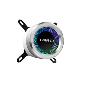 Lian Li GALAHAD AIO 240 White 240mm ARGB Liquid CPU Cooler, 2× 120mm High Static Pressure Fans, 800–1900 RPM, 69.17 CFM Airflow, Aluminum Radiator, Intel LGA1700/1200/115X & AMD AM5/AM4, GA-240W