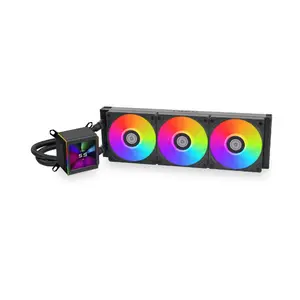 Lian Li GALAHAD II LCD 360 ARGB AIO Liquid CPU Cooler Black, 360mm Radiator, 2.88-Inch IPS LCD Display, ARGB PWM Fans, Premium High-Performance Liquid Cooling Solution