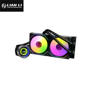 Lian Li Galahad II Trinity 240mm RGB Liquid CPU Cooler with INF Fans Black Edition, Infinity Mirror Fan Design, 240mm Radiator, Premium AIO Liquid Cooling System