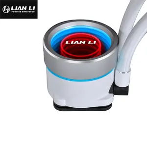 Lian Li Galahad II Trinity 240mm RGB Liquid CPU Cooler with INF Fans White Edition, Infinity Mirror Fan Design, 240mm Radiator, Premium AIO Liquid Cooling System