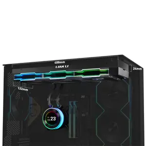 Lian Li HydroShift II LCD-C 360R ARGB AIO Liquid CPU Cooler Black, 360mm Radiator, 2.1-Inch IPS LCD Display, ARGB PWM Fans, High-Performance All-In-One Liquid Cooling Solution