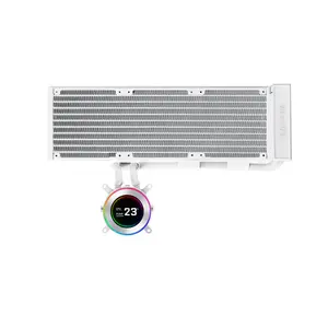 Lian Li HydroShift II LCD-C 360R ARGB AIO Liquid CPU Cooler White, 360mm Radiator, 2.1-Inch IPS LCD Display, ARGB PWM Fans, High-Performance All-In-One Liquid Cooling Solution