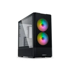 Lian Li Lancool 207 Mid Tower PC Case Black Edition, Tempered Glass Gaming Chassis, High-Airflow Design, Premium Gaming and Performance PC Case