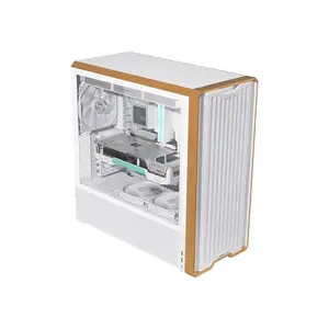 Lian Li Lancool 217 Mid Tower PC Case White Edition, High-Airflow Tempered Glass Chassis, Advanced Cooling Support, Premium Gaming and Performance PC Case