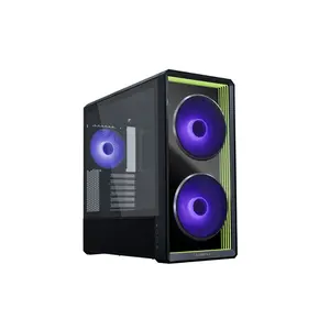 Lian Li Lancool 217 INF Mid Tower PC Case Black Edition, Infinity Fan Design, High-Airflow Chassis, Tempered Glass Side Panel, Premium Gaming PC Case