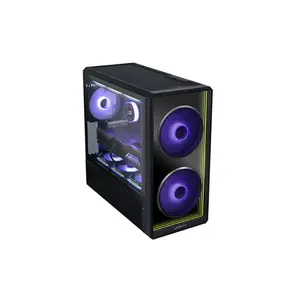Lian Li Lancool 217 INF Mid Tower PC Case Black Edition, Infinity Fan Design, High-Airflow Chassis, Tempered Glass Side Panel, Premium Gaming PC Case