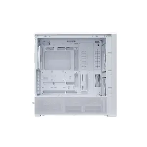 Lian Li Lancool 217 INF Mid Tower PC Case White Edition, Infinity Fan Design, High-Airflow Chassis, Tempered Glass Side Panel, Premium Gaming PC Case