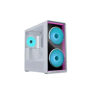 Lian Li Lancool 217 INF Mid Tower PC Case White Edition, Infinity Fan Design, High-Airflow Chassis, Tempered Glass Side Panel, Premium Gaming PC Case