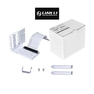Lian Li Lancool II Vertical GPU Kit White Edition, Graphics Card Vertical Mount Bracket Kit, PCIe Expansion Accessory, Premium Case Modding Upgrade