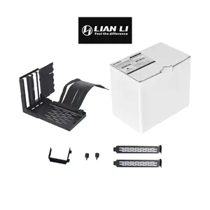 Lian Li Lancool II Vertical GPU Kit Black Edition, Graphics Card Vertical Mount Bracket Kit, PCIe Expansion Accessory, Premium Case Modding Upgrade
