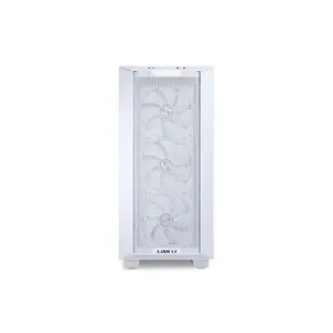 Lian Li Lancool III Mid Tower PC Case Non-RGB White Edition, High-Airflow Tempered Glass Chassis, Advanced Cooling Support, Premium Gaming and Performance PC Case
