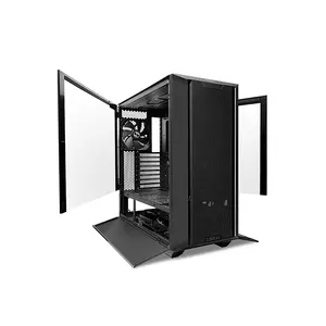 Lian Li Lancool III Mid Tower PC Case Non-RGB Black Edition, High-Airflow Tempered Glass Chassis, Advanced Cooling Support, Premium Gaming PC Case