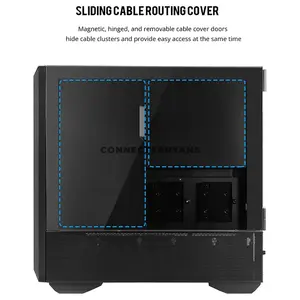 LIAN LI LANCOOL III RGB E-ATX Mid-Tower PC Black Case, 435mm GPU Support, Dual 420mm Radiator Support, 4 Pre-Installed 140mm PWM Fans, 187mm CPU Cooler Clearance & Tempered Glass